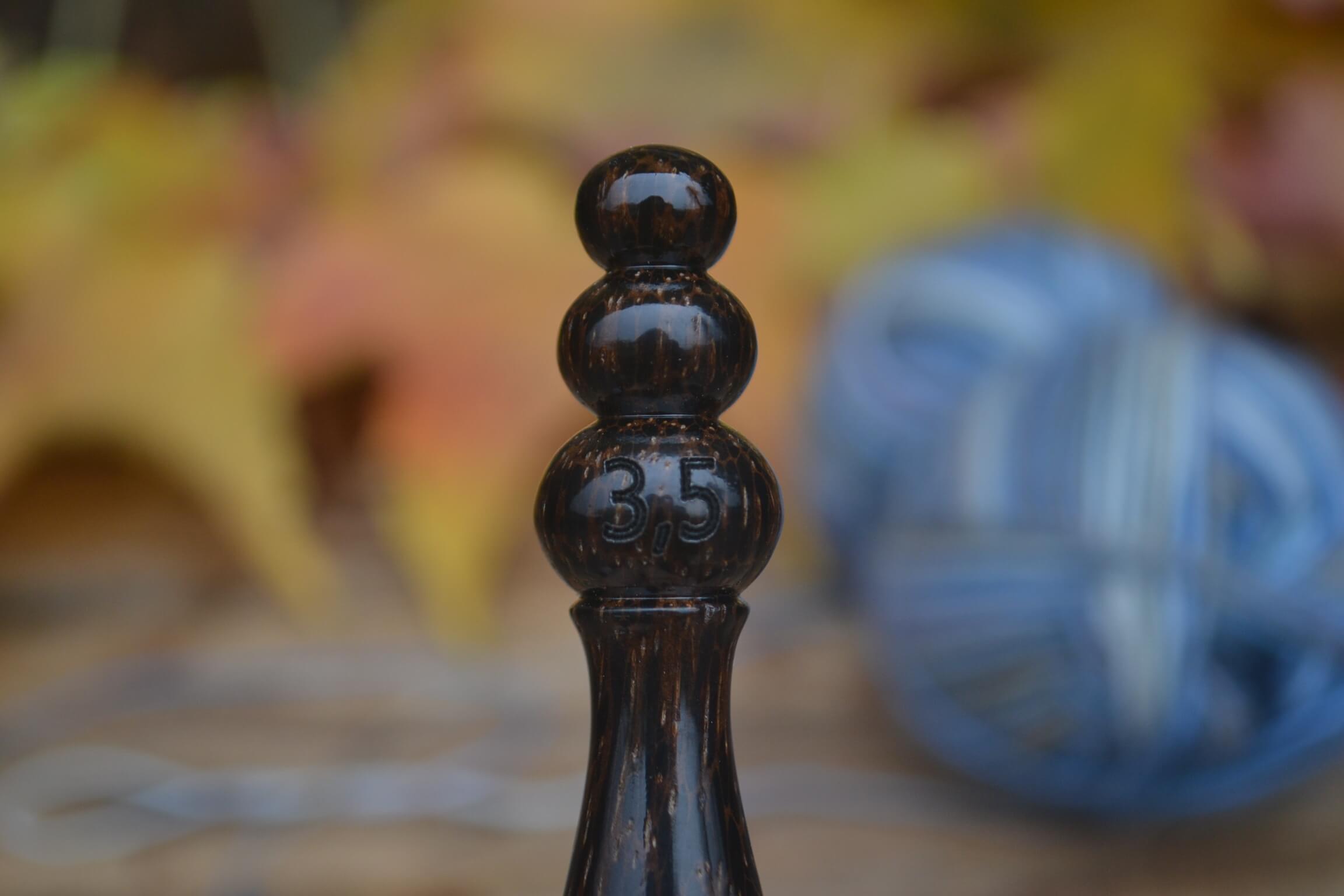 3.5 mm E Clover Soft Touch, Black Palm, Chaotic mosaic wood Ergonomic Crochet Hook 23 mm 17 cm #1469-5159 - Image 7