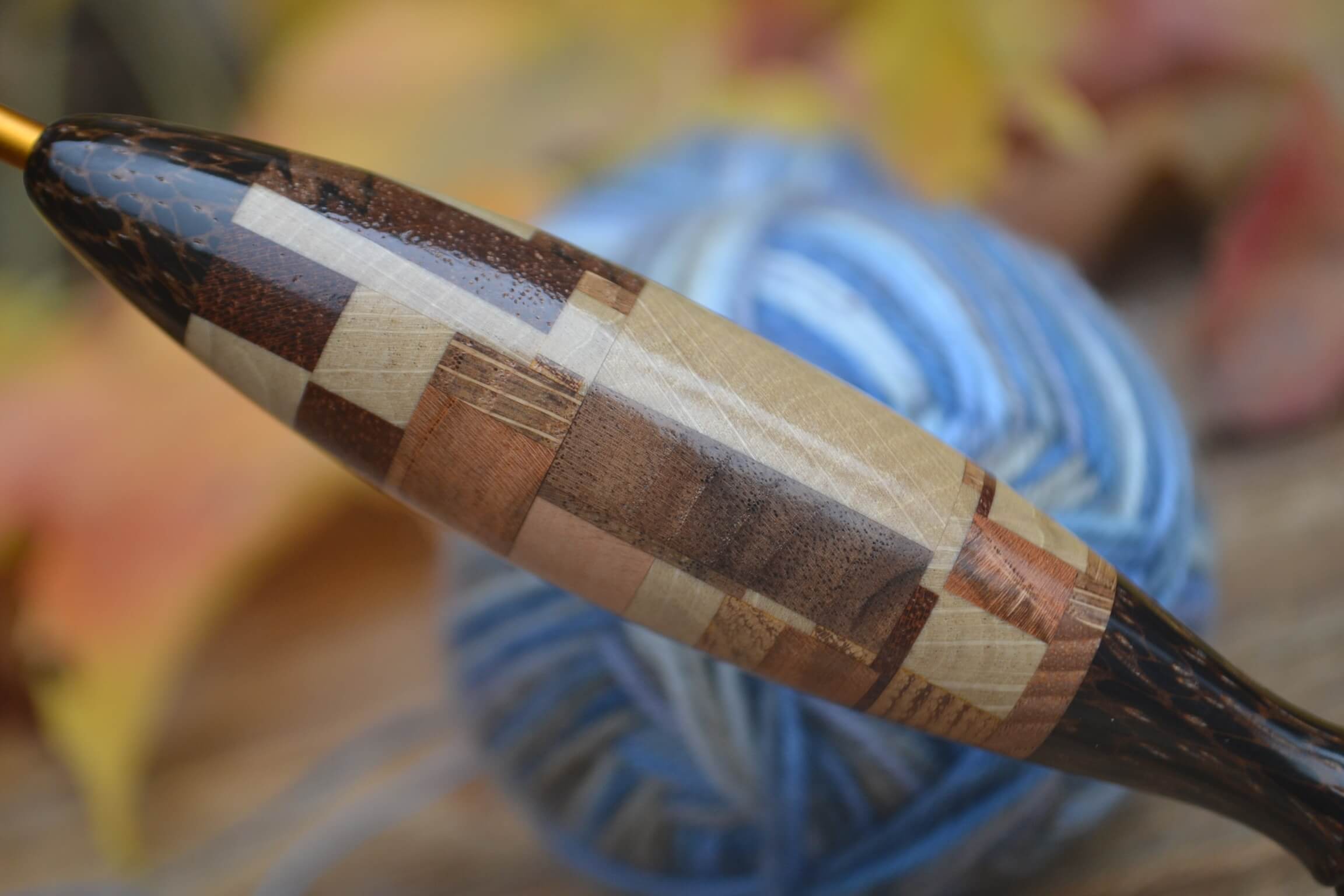 3.5 mm E Clover Soft Touch, Black Palm, Chaotic mosaic wood Ergonomic Crochet Hook 23 mm 17 cm #1469-5159 - Image 10