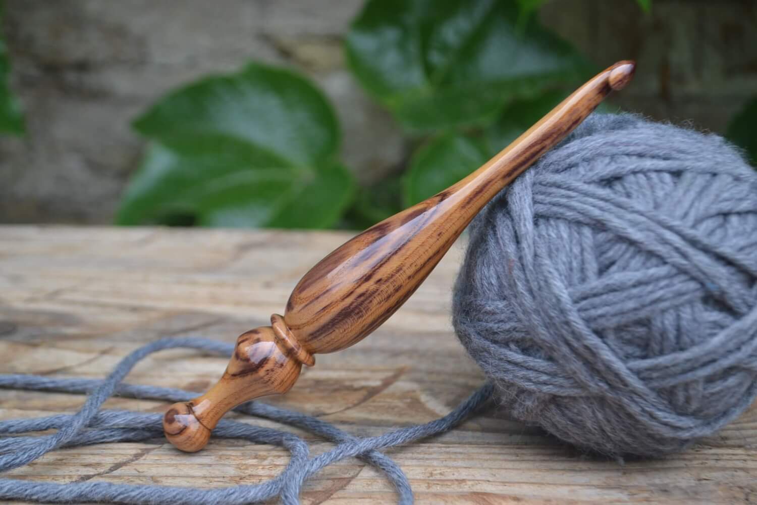 8 mm L Apricot wood Ergonomic Crochet Hook 24 mm 16.8 cm #1649-5339 - Image 3