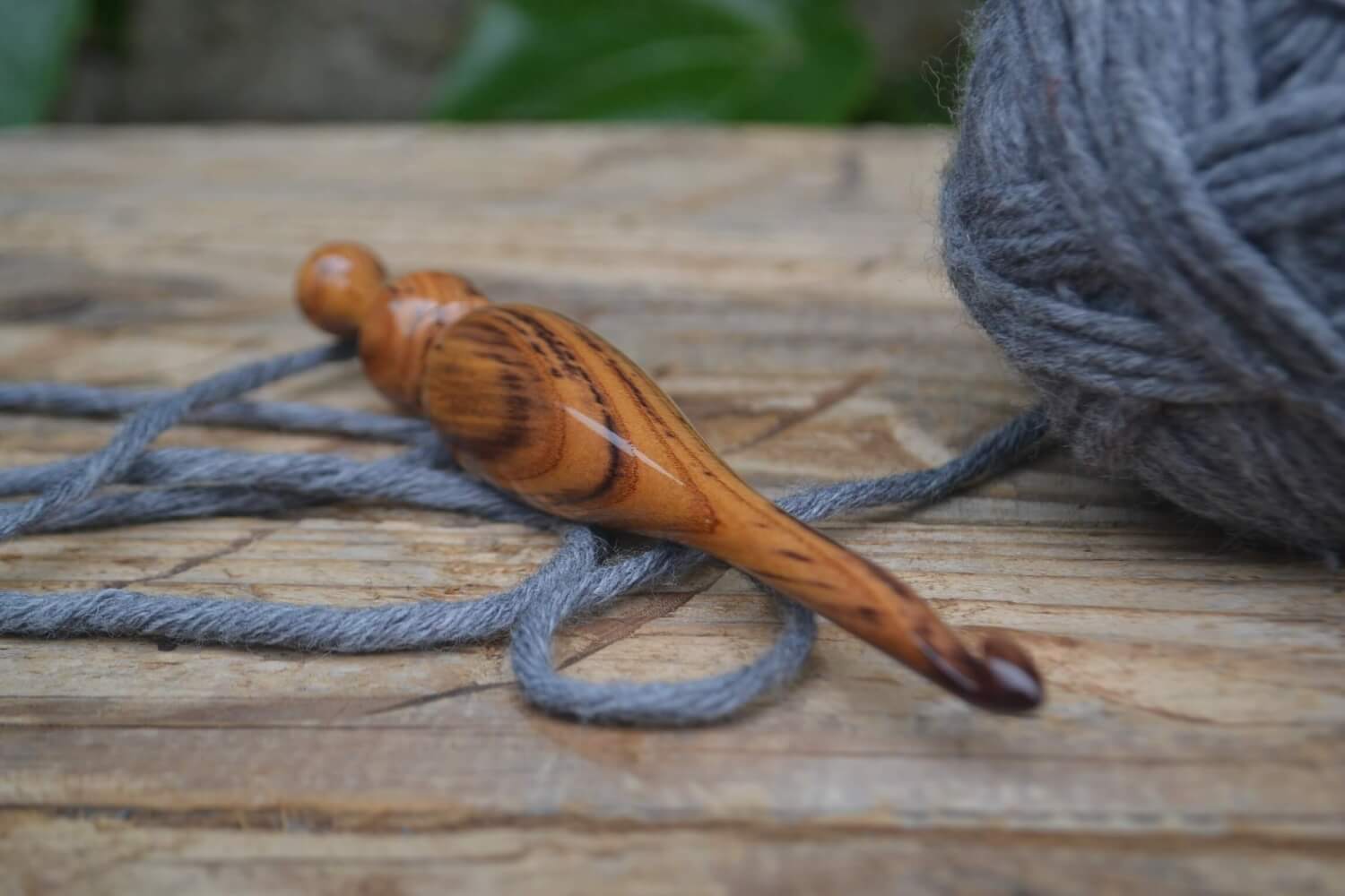 8 mm L Apricot wood Ergonomic Crochet Hook 24 mm 16.8 cm #1649-5339 - Image 4
