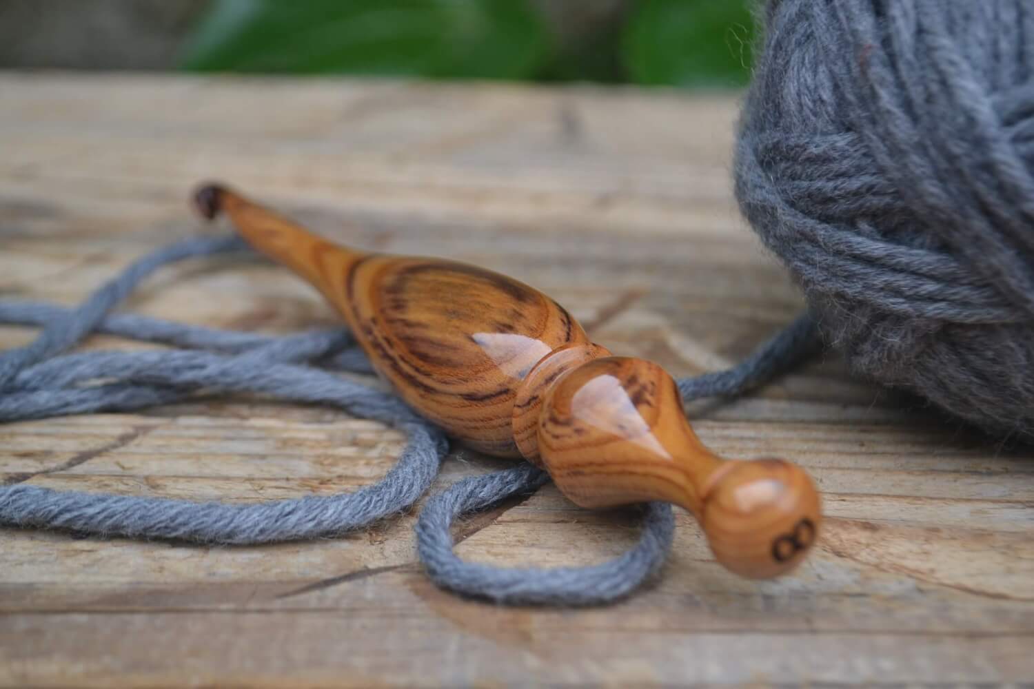 8 mm L Apricot wood Ergonomic Crochet Hook 24 mm 16.8 cm #1649-5339 - Image 5