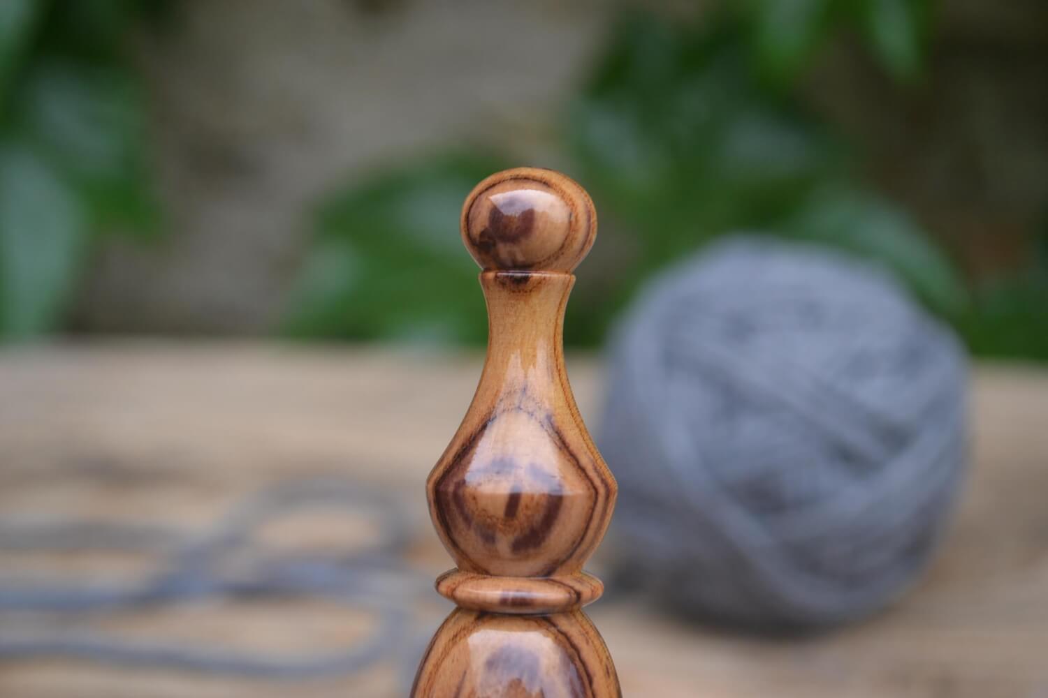 8 mm L Apricot wood Ergonomic Crochet Hook 24 mm 16.8 cm #1649-5339 - Image 2