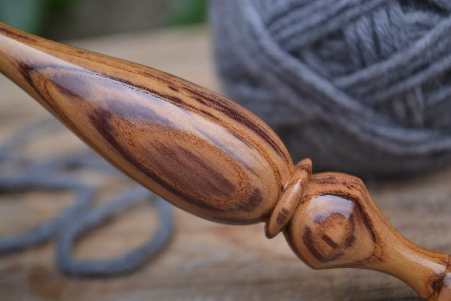 8 mm L Apricot wood Ergonomic Crochet Hook 24 mm 16.8 cm #1649-5339 - Image 8
